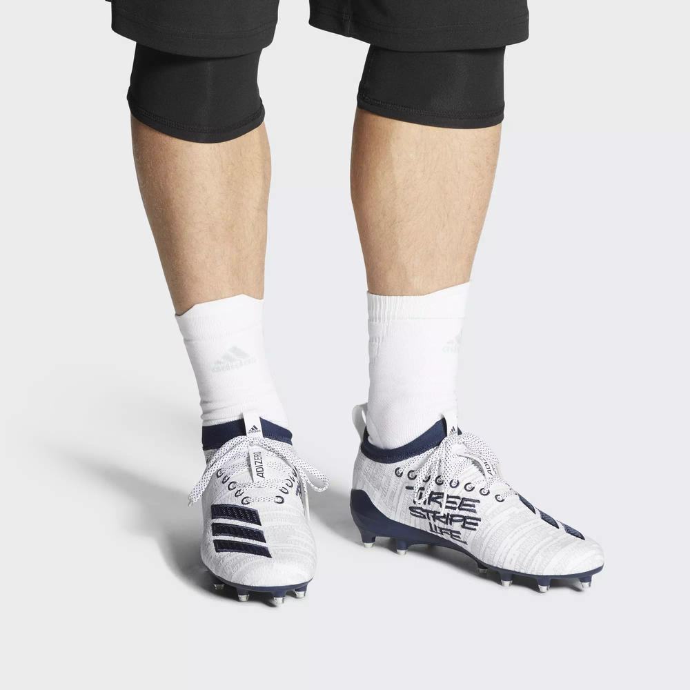 Adidas Adizero 8.0 Tacos de Futbol Blancos Para Hombre (MX-42715)